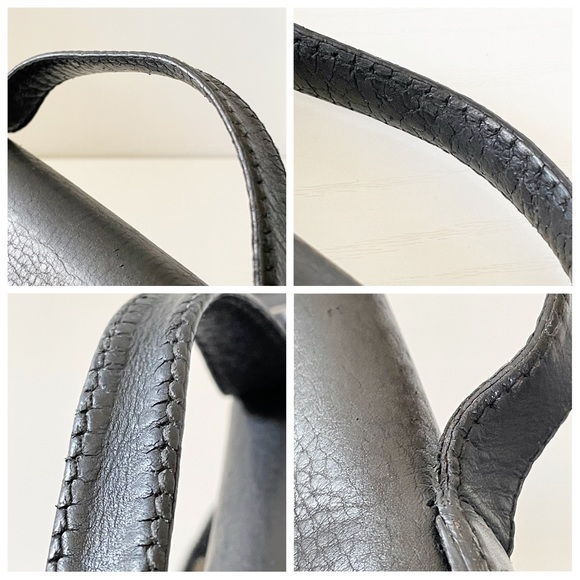 Bvlgari black leather small satchel handbag - Picture 4 of 11